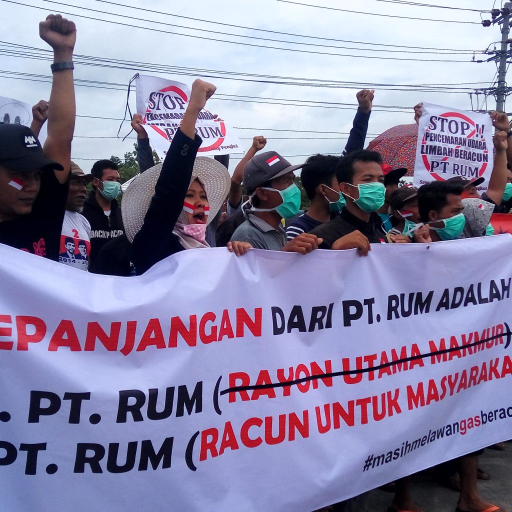 Demo Teror Bau PT RUM Jilid 2, Ada Mahasiswa di Kerumunan Massa