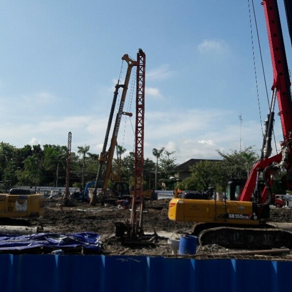 Pengerjaan Pondasi Bore Pile Kantor Terpadu Setda Hingga April