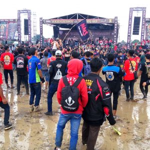 Anniversary RX King Solo Diguyur Hujan Deras, Seperti Ini Jadinya