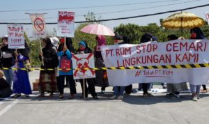 Warga Nguter Demo Lagi Soal Bau PT RUM