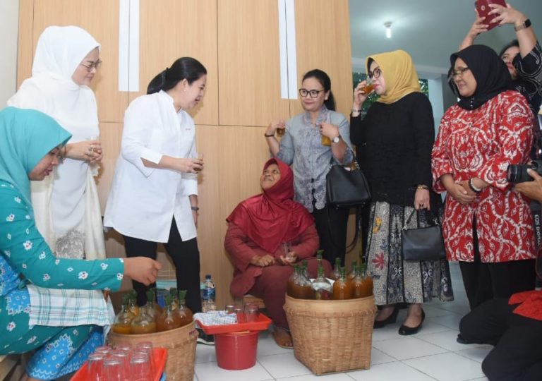 Puan Maharani Resmikan Kafe Jamu Di Pasar Jamu Nguter 