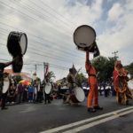 Drumband SMA Taruna Nusantara Meriahkan Pawai Pembangunan Sukoharjo