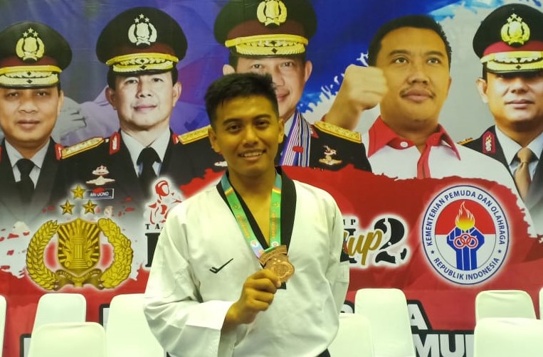 Anggota Sat Sabhara Raih Perunggu Kejuaraan Taekwondo Kapolri Cup