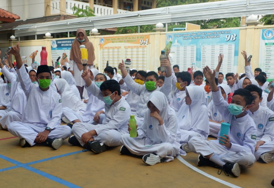 Virus Corona Merebak, SMP Islam Al Azhar 21 Soba Beri Penyuluhan Pada Murid