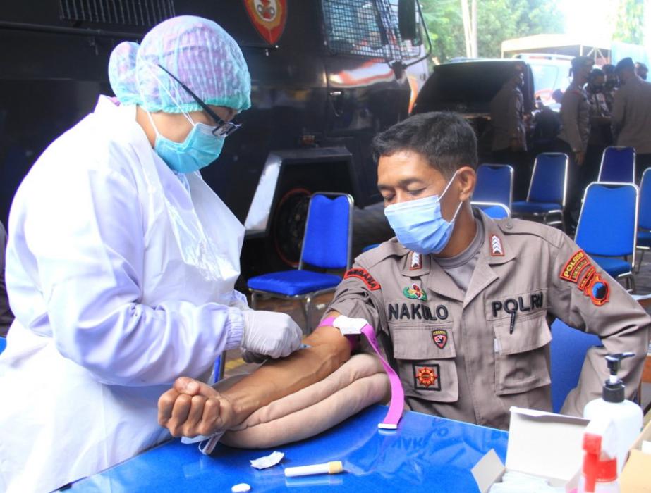 Persiapan Pengamanan Pemungutan Suara, Personil Polisi Yang Terlibat Jalani Rapid Test