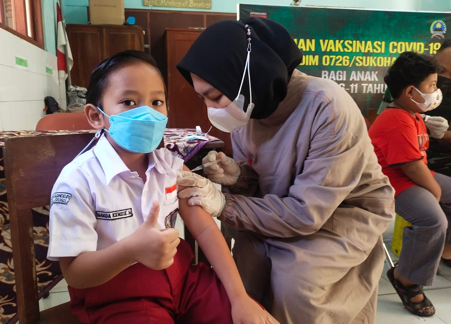 Hingga 4 Februari 2022, Vaksinasi Corona Anak Usia 6-11 Tahun di Sukoharjo Capai 85,37%