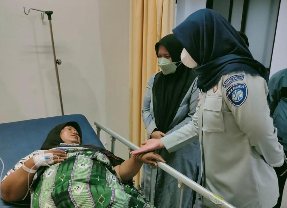 Kurang dari 24 Jam Jasa Raharja Serahkan Santunan Ahli Waris Kecelakaan Muara Rapak Balikpapan