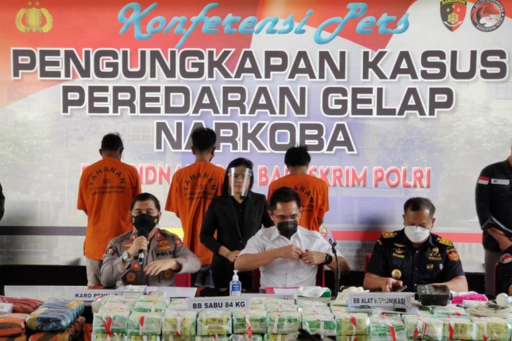 Peredaran Narkoba Dibongkar Bareskrim Polri di Aceh, Sita 84 Kilogram Sabu