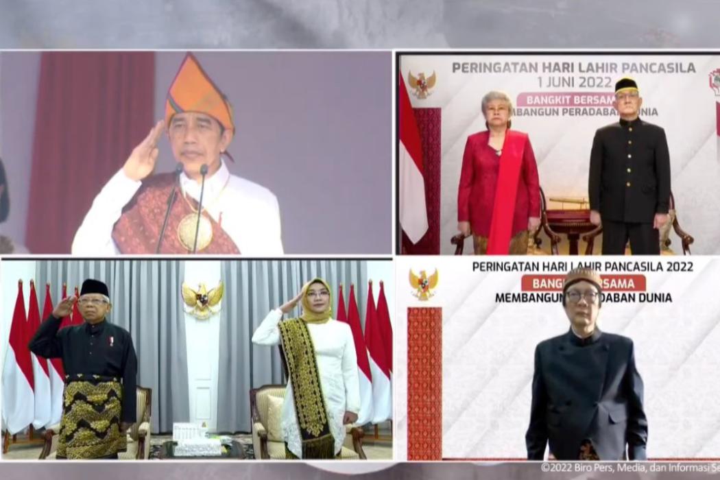 Pimpin Upacara Peringatan Hari Lahir Pancasila Ini Pesan Jokowi