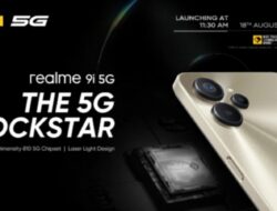Realme 9i 5G Dengan Chip Dimensity 810 Diluncurkan pada 18 Agustus