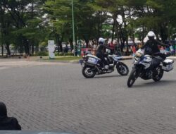 Acara Wonderful Indonesia, Polisi Sukoharjo Atraksi Keahlian Naik Motor Gede