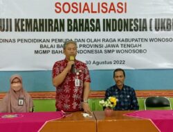 Sosialisasikan Giat UKBI Adaptif Merdeka, Disdikpora Wonosobo Gandeng Balai Bahasa Jateng