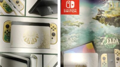 Nintendo Switch OLED Legend of Zelda: Tears of the Kingdom Edition Kemasan Ritel Ungkap Tampilan Konsol Baru