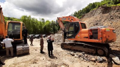 Usai Dipasang Perda Line, Satpol PP Pantau Lokasi Galian C