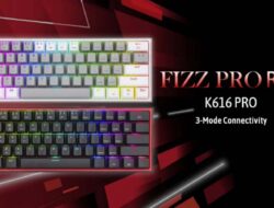 Redragon FIZZ Pro K616 60% Keyboard Gaming Nirkabel dengan RGB Diluncurkan