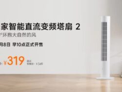 Xiaomi Meluncurkan Mijia Smart DC Inverter Tower Fan 2, Cek Harganya
