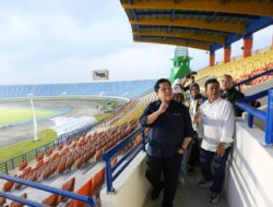 Pantau Renovasi Stadion Jalak Harupat Bandung, Ini Pernyataan Erick Thohir