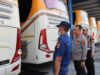 Datangi Garasi Bus Angkutan Lebaran, Ini yang Dilakukan Kapolres Sukoharjo