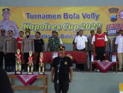 Jaring Bibit Atlet, Polres Sukoharjo Gelar Turnamen Bola Volly Kapolres Cup 2023
