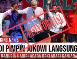 [DISINFORMASI] Presiden Jokowi Pimpin Deklarasi Pasangan Ganjar Pranowo dan Mahfud MD pada Pilpres 2024