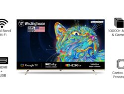 Westinghouse WH65GTX50 Quantum Series 65 Inci 4K Google TV Warna Rose Gold Diluncurkan