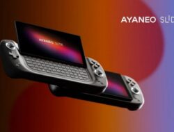 Perangkat Genggam Gaming Ayaneo Slide dengan Layar Geser 6″, Keyboard Fisik, Ryzen 7 7840U Diluncurkan