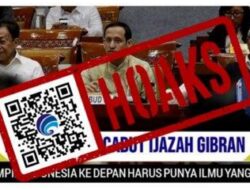 [HOAKS] Kementerian Pendidikan, Kebudayaan, Riset dan Teknologi Mencabut Ijazah S1 Gibran Rakabuming Raka