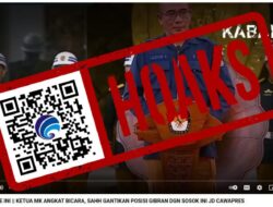 [HOAKS] Posisi Gibran Sebagai Cawapres Secara Sah Telah Diganti