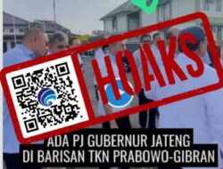[HOAKS] Pj. Gubernur Jateng di Barisan TKN Prabowo – Gibran