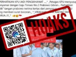 [HOAKS] Petugas KPU Menyusup sebagai Pendukung Prabowo dan Beri Bocoran Debat Perdana