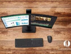 Monitor Philips 49B2U6900CH Debut dengan Panel Ultrawide Melengkung 48,8″ 2K 75Hz, Webcam Pop-up