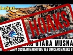 [HOAKS] Video Gempa Magnitudo 10,6 Guncang Maluku Utara hingga Terbelah Dua