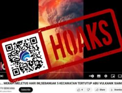 [HOAKS] 5 Kecamatan Tertutup Abu Vulkanik Disebabkan Erupsi Gunung Merapi pada 20 Februari 2024