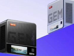 PC Mini Gaming AOOSTAR GEM12 Pro dengan Ryzen 7 8845HS, Pemindai Sidik Jari dan Layar Iinternal