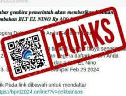 [HOAKS] Link Tautan Pendaftaran BLT El Nino