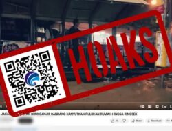 [HOAKS] Banjir Bandang Hancurkan Puluhan Rumah di Provinsi DKI Jakarta