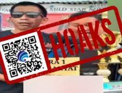 [HOAKS] Foto Presiden Joko Widodo dan Menteri Pertahanan Prabowo Subianto Bawa Plakat “Juara 1 Nipu Rakyat”