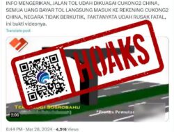 [HOAKS] Video Bukti Pembayaran Jalan Tol di Indonesia Masuk ke Pendapatan Negara China