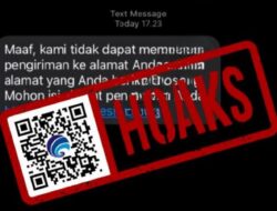[HOAKS] Pesan SMS Mengatasnamakan Pos Indonesia
