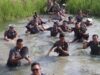 Sebanyak 39 Anggota Polres Sukoharjo Naik Pangkat, Disiram Air di Halaman