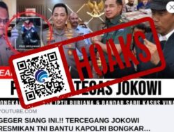 [HOAKS] Jokowi Resmikan TNI Bantu Kapolri Bongkar Kasus Vina Cirebon dan Bandar Sabu