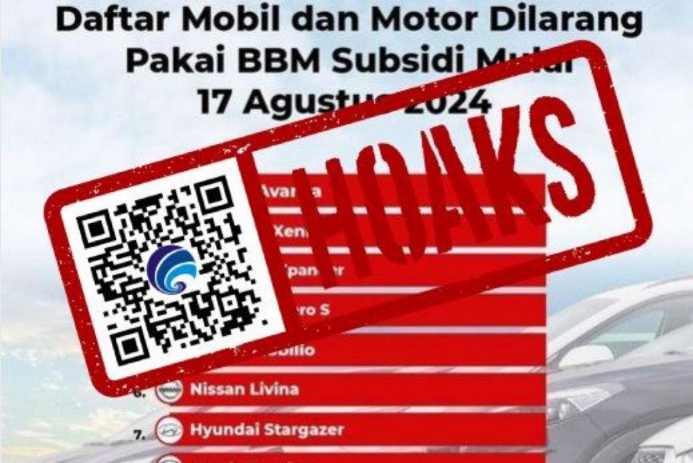 [HOAKS] Daftar Merek Mobil Yang Dilarang Pakai BBM Bersubsidi ...