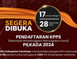 Jangan Terlewat Pendaftaran KPPS Pilkada Sukoharjo, Honornya Lumayan