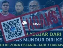 [HOAKS] PSSI Putuskan Keluar dari AFC dan Pindah ke Zona Oseania