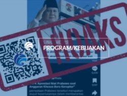 [HOAKS] Presiden Prabowo akan Bekukan KPK untuk Sementara Waktu