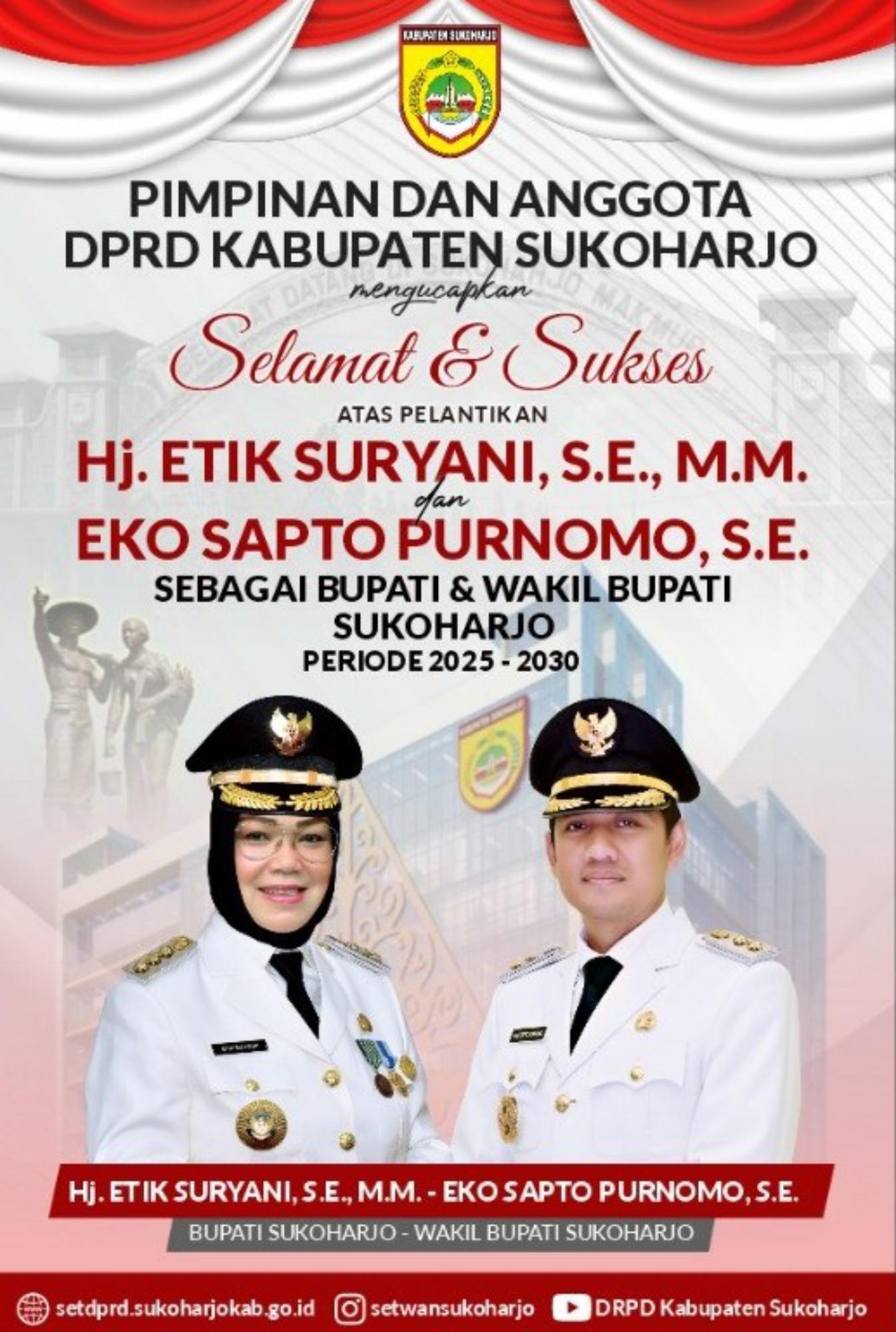 banner pelantikan dprd