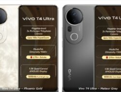 Vivo T4 Ultra 5G Diluncurkan dengan Layar AMOLED Quad-curved 120Hz, Kamera Periskop 3x, Dimensity 9300+