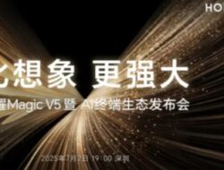 Honor Mengonfirmasi Acara Peluncuran Ponsel Lipat Magic V5 pada 2 Juli