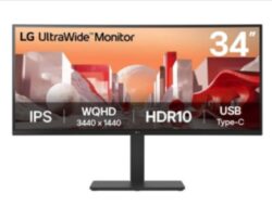 Monitor UltraWide LG 34BA75QE-B Meluncur di Jepang: Layar Lengkung 34 Inci dengan Dukungan USB-C, HDR10 dan KVM