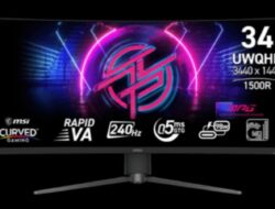 MSI Meluncurkan Monitor Lengkung Ultrawide 240Hz 34 Inci dengan HDR400, Kontras 4000:1, dan Dukungan USB-C